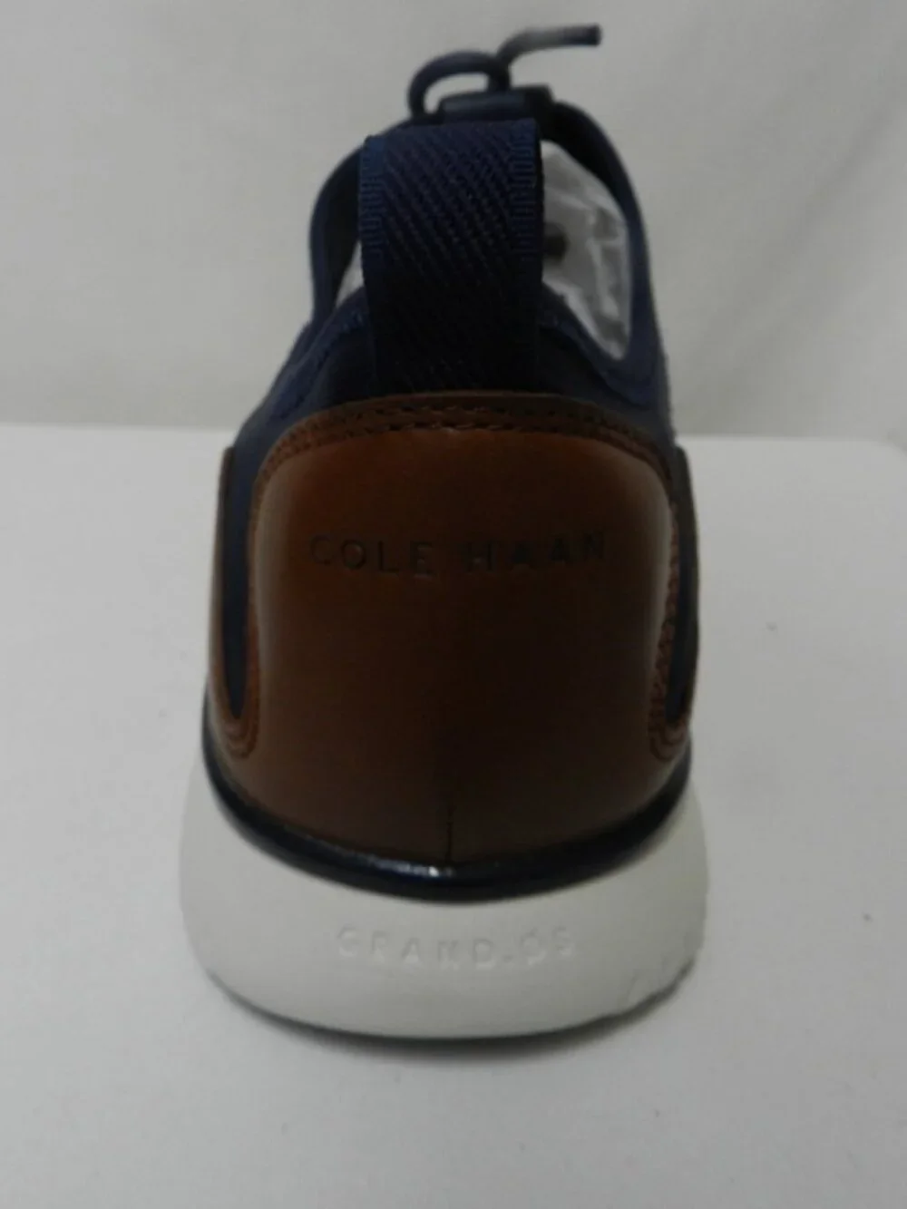 Cole Haan Grand Sport Sneakers Knit w/ Leather blue brown Men NIB NEW Size Sz 10 - Picture 13 of 16